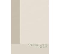 Cornell Notes Notebook - EARTH / LINEN COLLECTION Stone: 100 Unlined Pages, Matte Softcover | Minimalist Study & Work Notebook for Everyday Notes
