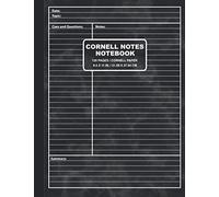 Cornell Notes Notebook: Elegant Marble Design | Large 8.5” x 11” Note Taking Cornell Paper | 120 Pages | Cornell Notebook | Note Taking System for Students