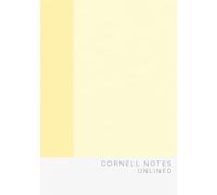 Cornell Notes Notebook - Korean Pastel Butter Yellow: 100 Unlined Pages, Matte Softcover | Minimalist Study & Work Notebook for Everyday Notes
