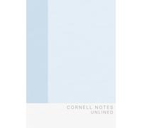 Cornell Notes Notebook - Korean Pastel Mist Blue: 120 Unlined Pages, Matte Softcover | Minimalist Study & Work Notebook for Everyday Notes