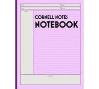 Cornell Notes Notebook: Large University Note Taking Paper, with College Ruled Writing Lines, for Students and Teachers