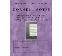 Cornell Notes Notebook: Minimalist Soft Lavender Suede Aesthetic Cornell Note Taking System | Large Grid Paper Journal by The Scribe's Archive Press ... Aesthetic Suede Cornell Notes Collection)