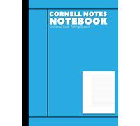 Cornell Notes Notebook: Note-Taking System for Students, Teachers, School, Work College Ruled | 110 Pages | 8.5x11 in. | Sky Blue