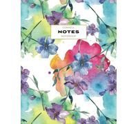 Cornell Notes Notebook: Note Taking with College Ruled Lines, Index and Numbered Pages, Tropical Floral