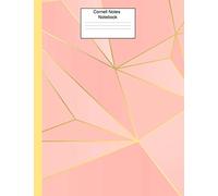 Cornell Notes Notebook: Pretty Pink Geometric Cornell Notebook for College, University, High School, Business or Research Notes|8.5x11|110 Pages|Efficient Way to Use Cornell Method Note Taking System