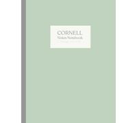 Cornell Notes Notebook: Sage Green, Minimalist, Aesthetic | Note Taking System For High School, College, University Students, Large Size 8.5'' x 11" inches