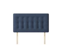 Cornell - Super King Size - Buttoned Headboard - Dark Blue - Fabric - 6ft - Happy Beds