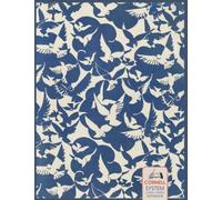 Cornell System Graph Paper Notebook | Vintage Style Pigeon Birds Illustration | Graph Paper Notebook Large Quad Ruled Grid Notebook A4 size 8.5 x 11 ... | For Adults Girls Boys Women Men Teens Kids