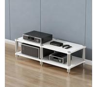 Corner AV Ma Stand 2/3/4Tier Open Wooden SteShockAbsingfor Video Game Consoles &Soluts