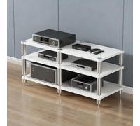 Corner AV Ma Stand 2/3/4Tier Wooden SteOpenwith ShockAbsing Feet for Gaming Consoles &Soluts