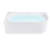 Beliani Bathtub GOCTA Right Hand 1700 x 780 mm White, White