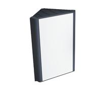 Corner Bathroom Cabinet Space-Saving Wall Storage with Mirror Blue Corner Vanity for Small Spaces nized Bathroom Medicine Cabinet Stylish and Functional Design