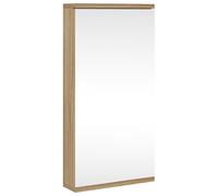 Corner Bathroom Mirror Cabinet Toilet Wall Cabinet Corner Vanity Unit vidaXL