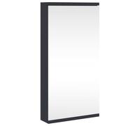 Corner Bathroom Mirror Cabinet Toilet Wall Cabinet Corner Vanity Unit vidaXL