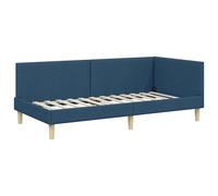 Corner Bed Frame with Headboard Velvet Daybed Fabric Modern Minimalist vidaXL