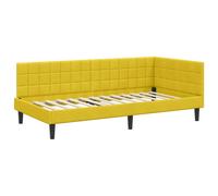 Corner Bed Frame with Headboard Velvet Daybed Modern Space-Saving Sofa vidaXL