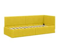 Corner Bed Frame with Headboard Velvet Daybed Modern Space-Saving vidaXL