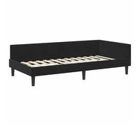 Corner Bed Frame with Headboard Velvet Sofa L-Shape Space-Saving Modern vidaXL