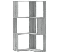 Corner Bookcase 3-Tier Corner Bookshelf Corner Rack Engineered Wood vidaXL