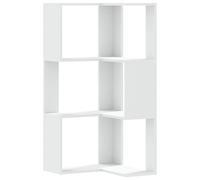 Corner Bookcase 3-Tier Corner Bookshelf Corner Rack Engineered Wood vidaXL