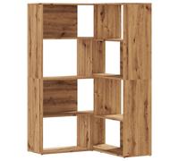 Corner Bookcase 4-Tier Corner Bookshelf Storage Cabinet Engineered Wood vidaXL