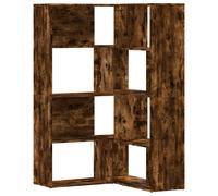 Corner Bookcase 4-Tier Corner Bookshelf Storage Cabinet Engineered Wood vidaXL