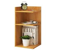 Corner Bookshelf - Yellow Metal Frame Storage Unit, Stylish Corner Shelf for Living Room, Home Office & Bedroom, Multi-Functional Plant Stand & Bookcase