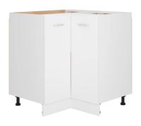 Corner Bottom Cabinet Lyon White Kitchen Storage Unit 75.5x75.5x81.5cm