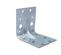 Corner Brace L Brackets 70mm (Pack of 5) Right 90 Degree Angle Shaped Metal Galvanised Fixing Plate Fastener Connector Heavy Duty for Wood Furniture Timber Joining Bracket Plates (70x70x65x2mm)