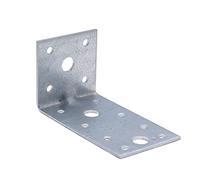 Corner Brace L Brackets 70mm (Pack of 5) Right 90 Degree Angle Shaped Metal Galvanised Fixing Plate Fastener Connector Heavy Duty for Wood Furniture Timber Joining Bracket Plates (70x70x55x2.5mm)