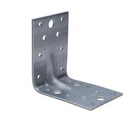 Corner Brace L Brackets 90mm (Pack of 2) Right 90 Degree Angle Shaped Metal Galvanised Fixing Plate Fastener Connector Heavy Duty for Wood Furniture Timber Joining Bracket Plates (90x90x65x2.5mm)