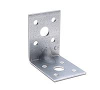 Corner Brace L Brackets 90mm (Pack of 5) Right 90 Degree Angle Shaped Metal Galvanised Fixing Plate Fastener Connector Heavy Duty for Wood Furniture Timber Joining Bracket Plates (90x90x65x2mm)