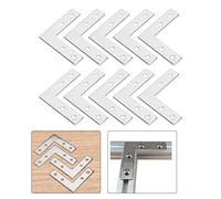 Corner Brace, T Type Connection Plate 10Pcs Aluminium Profiles Connection Plate Carbon Steel Connetcing Fasteners 2020 (20L Board)