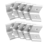 Corner Bracket Aluminum Alloy Hole L Shaped 10 Sets