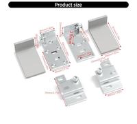 Corner Bracket Stainless Steels Kitchen Cabinet Hanging Plates Wall Mount Brackets Cold Rolled Steels Cabinets Hardware for Furniture Cabinets Installation Accessories