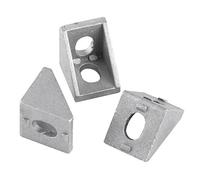 Corner Brackets, 10Pcs Aluminum Alloy L Shape Corner Bracket Right Angle Brace Fastener 20x20mm, 90 Degree Heavy Duty Wide Corner Bracket for Wood Furniture
