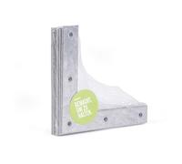 Corner Brackets Large Pack Sendzimir-Galvanised 120 x 120 x 20 mm / 12 STK.