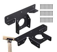 Corner Brackets Pergola - Metal Corner Brackets, 3 Way T Brackets | Heavy Duty Pergola Brackets Extension, Heavy Duty 2pcs Pergola Extension T Brackets Adjustable Post Bracket Pergola Gazebo Kit
