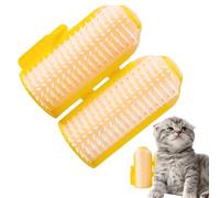 Corner Brush for Cats - Grooming Cat Brush - Massage Comb Grooming Tool Softer for Long & Short Hair Kitten Dogs Pet Desk Book Shelf