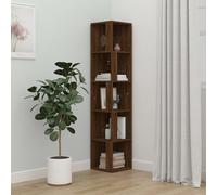 Corner Cabinet Brown Oak 33x33x164.5 cm Engineered Wood Berkfield Home Brown One Size