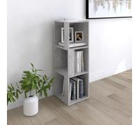 Corner Cabinet Concrete Grey 33x33x100cm Engineered Wood 3-Shelf Compact Unit XL