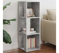 Corner Cabinet Concrete Grey 33x33x100cm Engineered Wood Minimalist Shelf Store