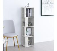 Corner Cabinet Concrete Grey 33x33x132cm Engineered Wood Storage Corner Storage