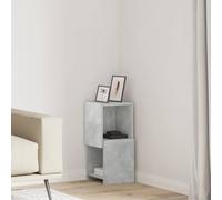 vidaXL Corner Cabinet Concrete Grey 25.5x25x55cm Engineered Wood