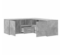 Corner Cabinet Corner Shelf Unit Bookcase Book Shelf Engineered Wood vidaXL