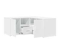 Corner Cabinet Corner Shelf Unit Bookcase Book Shelf Engineered Wood vidaXL