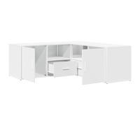 Corner Cabinet Corner Shelf Unit Bookcase Book Shelf Engineered Wood vidaXL