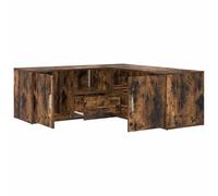 Corner Cabinet Corner Shelf Unit Bookcase Book Shelf Engineered Wood vidaXL