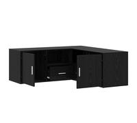 Corner Cabinet Corner Shelf Unit Bookcase Book Shelf Engineered Wood vidaXL