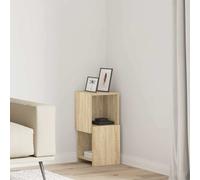 Corner Cabinet Engineered Wood Sonoma Oak 25.5x25x55cm 4 Corner Shelves Matte